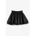 Girl's Leather Skirt Tulle Black (3-6 Years)