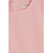 Girl's Dress With Ruffles, Zipper Back, Pink (5-10 Years)