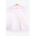 فستان بناتي أساسي مزين بالتول لون اكرو (1.5-5 سنوات)