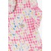 Girl's Dress With Floral Ruffle Sleeves Pink (1.5-5 Years)