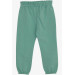 Girl's Sweatpants With Elastic Waist Pockets Mint Green (1-4 Years)