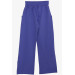Girl's Sweatpants Purple With Pockets And Slits On The Leg (Ages 8-14)