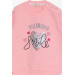 Girl's Tracksuit Set Sequin Heart Printed Pink (2-6 Years)