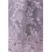 تنورة بناتي مزينة بالدانتيل وزهور لون رمادي ملانج (8-12 سنة)