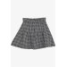 Girl Skirt Crowbar Pattern Black (8-14 Years)