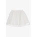 Girls White Tulle Skirt (5-10 Years)