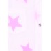 Girl's Shirt Pink Star Pattern White (5-8 Years)