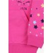 Girl's Cardigan Sleeves Patterned Printed Pink (1-4 Years)
