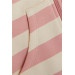 Girl's Hooded Cardigan Striped Pocket Dried Rose (Age 3-7)