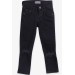 Girls' Black Jeans With Ripped Detail (3-7 Years)
