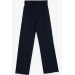 Girl's Trousers Basic Navy (8-14 Years)