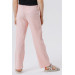 Girl's Trousers Camisole Ribbed Pink Melange (Age 8-14)