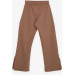 Girl's Trousers Light Brown With Slit Leg (8-14 Age)