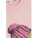 Girl's Pants Suit Airy Hat Teddy Bear Printed Pink (5-10 Years)