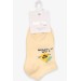 Girl's Booties Socks Lemon Patterned Yellow (1-2-7-8 Years)
