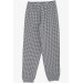 Girl's Pajamas Crowbar Pattern Black (9-12 Years)