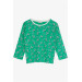 Girl's Pajamas Set Floral Pattern Green (4-8 Years)