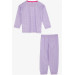 Girl's Pajamas Set Patterned Lilac (4-8 Years)