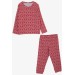 Girls' Pajamas Set Mixed Pattern Pink (3-7 Years)