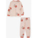 Girls Pajamas Set Sleepy Kitties Patterned Powder (1.5-5 Years)