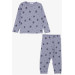 Girl's Pajamas Set Star Patterned Lilac (1.5-5 Years)