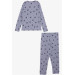 Girl's Pajamas Set Star Patterned Lilac (8-14 Ages)