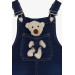 Girl's Salopet Denim Toy With Accessories Navy Blue (Age 1.5-5)