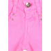Girl's Shorts With Pocket Stone Accessory Neon Pink (1-1.5 Years)
