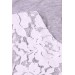 شورت بناتي دانتيل خصر مطاطي مزين بالزهور اللون رمادي  (6-10 سنوات)