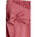 Girl Short Skirt Frilly Bow Dried Rose (6-10 Age)