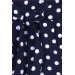 Girl's Shorts Polka Dot Bow Navy Blue (1.5-5 Years)