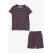 Girls Pajama Set Short With T-Shirt Mixed Colors (10-14 Years)