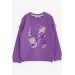 Girl's Sweatshirt, Printed, Purple (1-4 Years)