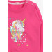 Girl's Sweatshirt Printed Sequin Unicorn Pink (2-6 Years)
