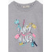 Girl's Sweatshirt Colored Nail Polish Printed Gray Melange (6-12 Years)