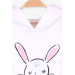 Girl's Sweatshirt Rabbit Printed Ecru (1.5-3 Years)