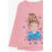 Girl's Sweet Suit Butterfly Girl Printed Powder (5-10 Years)