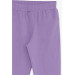 Girl's Tights With Pocket On Back Lilac (8-14 Years)