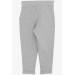 Girls Leggings With Pocket Silver Color (3-7 Years)
