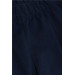 Girl's Tights With Spanish Leg Slit Navy (1-3 Years)