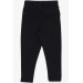Girl's Leggings Pants With Back Pockets Navy (2-6 Years)