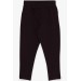 Girl's Leggings Pants With Pocket On The Back Black (2-6 Years)