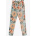 Girl's Leggings Trousers Bow-Floral Mixed Color (6-12 Ages)
