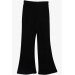 Girl's Leggings Trousers Black With Slits (4-8 Ages)