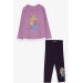 Girl's Tights Suit Girl Printed Lilac (1.5-2 Years)