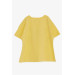 Girl's T-Shirt Printed Yellow (8-14 Years)