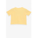 Girl's T-Shirt Printed Yellow (9-14 Years)