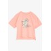Reveal Orange Flower Print T-Shirt For Girls (8-14Yrs)