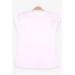 Girl's T-Shirt Guipureed Ecru With Elastic Sleeves (3-8 Ages)