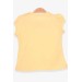 Girl's T-Shirt Guipure Yellow (9 Months-8 Years)